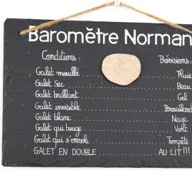 jardin-terroir.com - Écriteau "Baromètre normand"