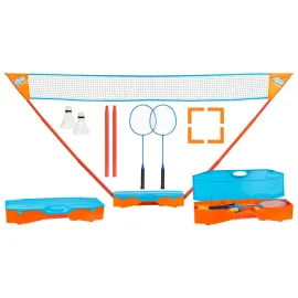 jardin-terroir.com - Get & Go Ensemble de jeu de badminton instantané Bleu et orange