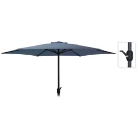 jardin-terroir.com - Parasol Monica 270 cm Gris clair, Couleur(s): Bleu, Couleur: Bleu foncé