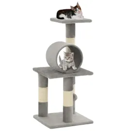 jardin-terroir.com - Arbre à chat avec griffoirs en sisal 65 cm Gris