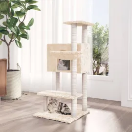 jardin-terroir.com - Arbre à chat avec griffoirs en sisal Crème 108,5 cm
