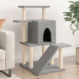 jardin-terroir.com - Arbre à chat avec griffoirs en sisal gris clair 97 cm