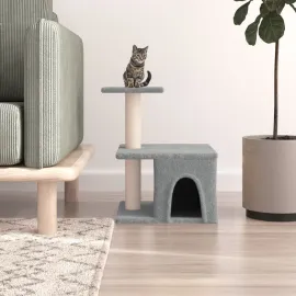 jardin-terroir.com - Arbre à chat avec griffoirs en sisal gris clair 48 cm