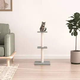 jardin-terroir.com - Arbre à chat avec griffoirs en sisal gris clair 73 cm