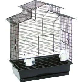jardin-terroir.com - FLAMINGO Cage à oiseaux Numfor Noir 52x30x61 cm