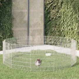 jardin-terroir.com - Cage à lapin 12 panneaux 54x60 cm Fer galvanisé