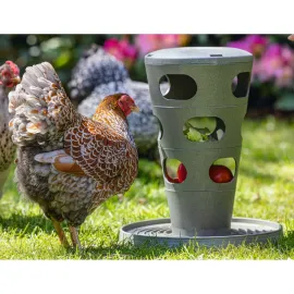 jardin-terroir.com - Beeztees Tour à nourriture pour poulets 30x30x36 cm Gris