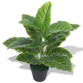 jardin-terroir.com - Plante Taro artificielle avec pot 45 cm Vert