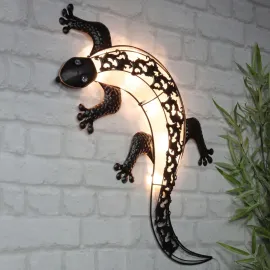 jardin-terroir.com - HI Applique de jardin solaire LED en forme de gecko