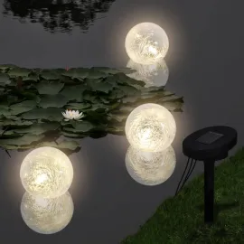 jardin-terroir.com - Boules solaires flottantes 3 LED pour étang piscine