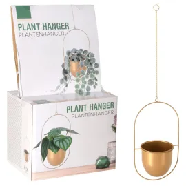 jardin-terroir.com - ProGarden Pot suspendu pour plantes 20,5x15x39 cm doré
