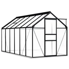 jardin-terroir.com - Serre avec cadre de base Anthracite Aluminium 7,03 m²