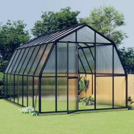 jardin-terroir.com - Serre avec cadre de base Anthracite 12,63 m² Aluminium