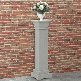 jardin-terroir.com - Support pilier classique carré pour plantes Gris 17x17x66cm MDF