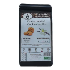 jardin-terroir.com - Café aromatisé cookies vanille bio artisanal 125g