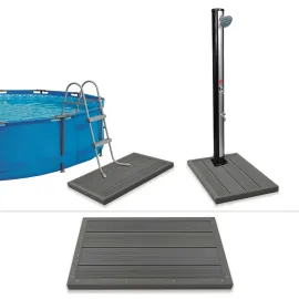 jardin-terroir.com - Élément de plancher pour douche solaire/échelle de piscine WPC