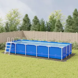 jardin-terroir.com - Bâche de piscine gris clair 999x500 cm géotextile polyester