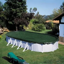 jardin-terroir.com - Summer Fun Couverture de piscine d'hiver Ovale 525 cm PVC Vert