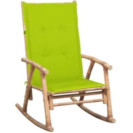 jardin-terroir.com - Chaise à bascule avec coussin Bambou