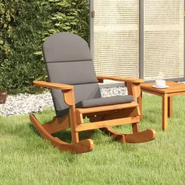 jardin-terroir.com - Chaise à bascule Adirondack avec coussins bois massif d'acacia