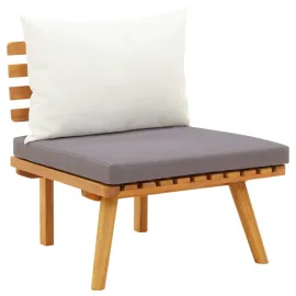 jardin-terroir.com - Chaise de jardin avec coussins bois d'acacia massif
