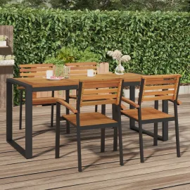 jardin-terroir.com - Table de jardin et pieds en forme de U 180x90x75 cm bois acacia
