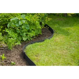 jardin-terroir.com - Nature Ensemble de bordure de jardin H7,5 cm x 10 m avec piquet noir