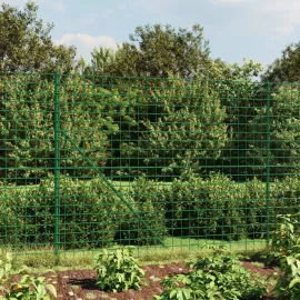 jardin-terroir.com - Clôture en treillis métallique et piquet d'ancrage vert 1,4x25m