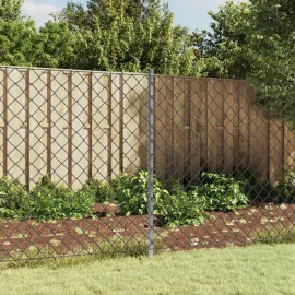 jardin-terroir.com -  Poteaux de clôture 15 pcs argenté 120 cm acier galvanisé