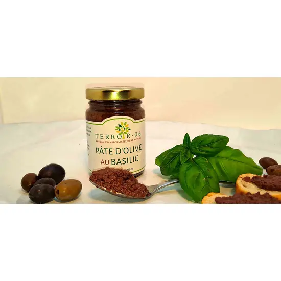 jardin-terroir.com - Pâte d'olive Basilic – pot de 100 g
