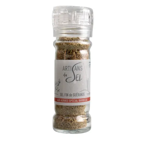 jardin-terroir.com - Moulin sel fin de Guérande aux herbes pour grillades - 80gr