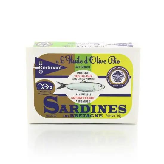 jardin-terroir.com - Sardines huile d'olive et citron Bio - 115g