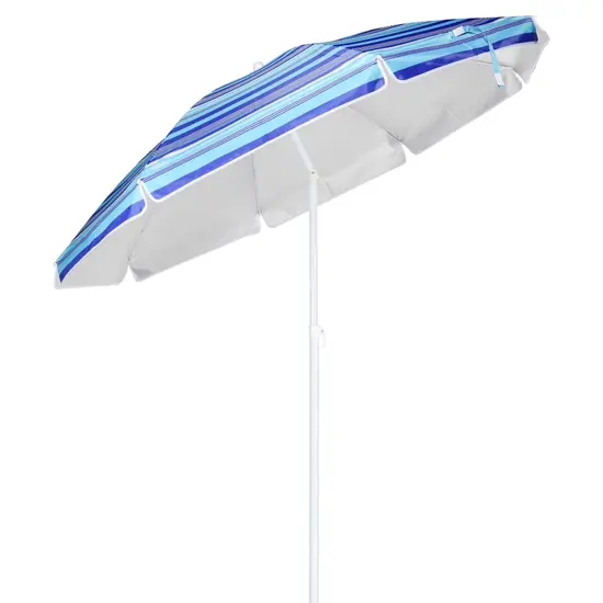 jardin-terroir.com - HI Parasol de plage 200 cm Bleu à rayures