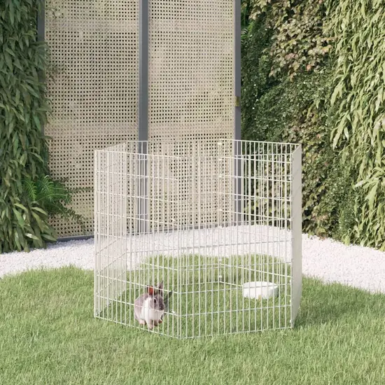 jardin-terroir.com - Cage à lapin 6 panneaux 54x80 cm Fer galvanisé