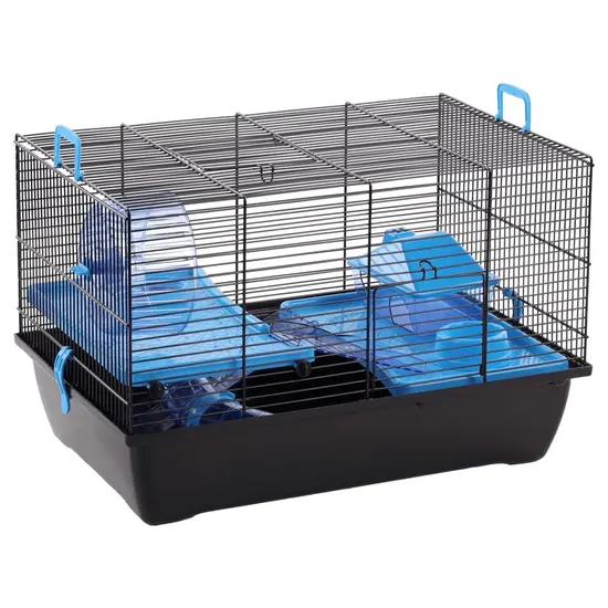 jardin-terroir.com - FLAMINGO Cage pour hamsters Jaro 2 50,5x33x32,5 cm Noir et bleu
