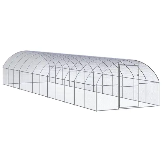 jardin-terroir.com - Poulailler d'extérieur 3x12x2 m Acier galvanisé