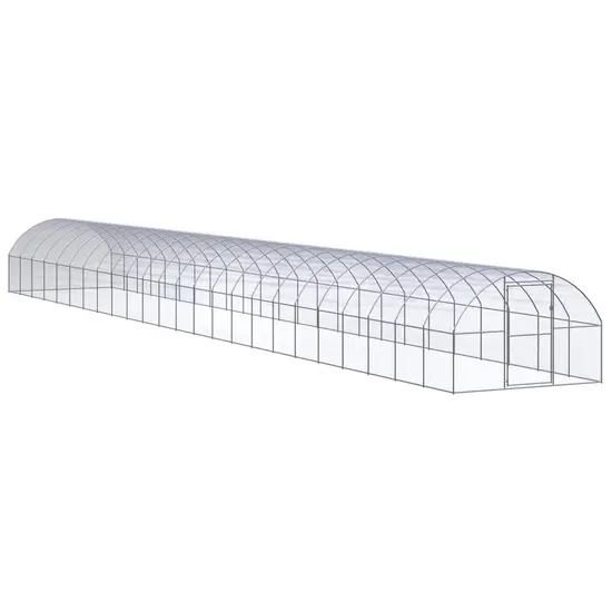 jardin-terroir.com - Poulailler d'extérieur 3x24x2 m Acier galvanisé