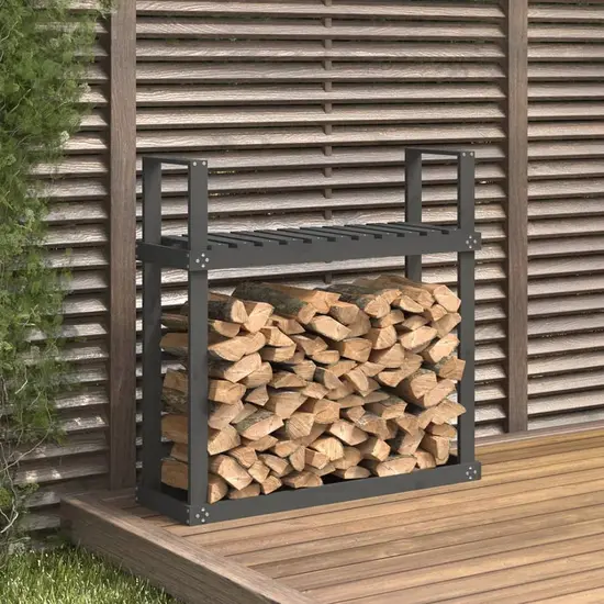 jardin-terroir.com - Support pour bois de chauffage Gris 110x35x108,5 cm Bois de pin
