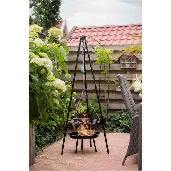 jardin-terroir.com - RedFire Barbecue de jardin avec trépied et bol à feu 50 cm noir