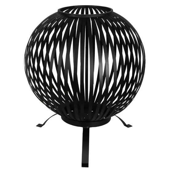 jardin-terroir.com - Esschert Design Balle à feu Bandes Noir Acier au carbone FF400