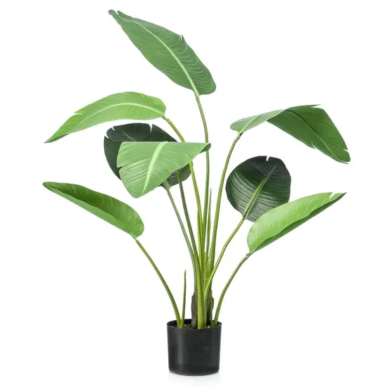 jardin-terroir.com - Emerald Plante artificielle Strelitzia 120 cm en pot Vert