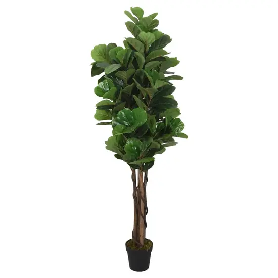 jardin-terroir.com - Ficus lyrata artificiel 96 feuilles 80 cm vert