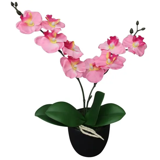 jardin-terroir.com - Plante artificielle avec pot Orchidée 30 cm Rose