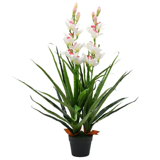 jardin-terroir.com - Plante artificielle Orchidée Cymbidium avec pot 100 cm Vert