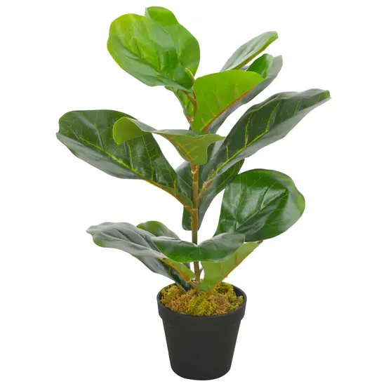 jardin-terroir.com - Plante artificielle avec pot Feuilles de figuier Vert 45 cm