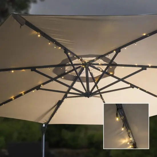 jardin-terroir.com - HI Guirlande lumineuse à LED pour Parasol 130 cm 