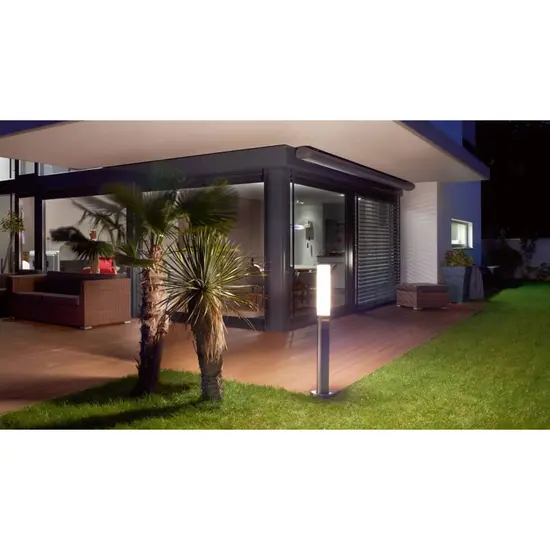 jardin-terroir.com - Steinel Lampe d'extérieur à capteur GL 60 LED Argenté