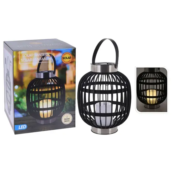 jardin-terroir.com - ProGarden Lampe solaire à LED avec bougie Noir