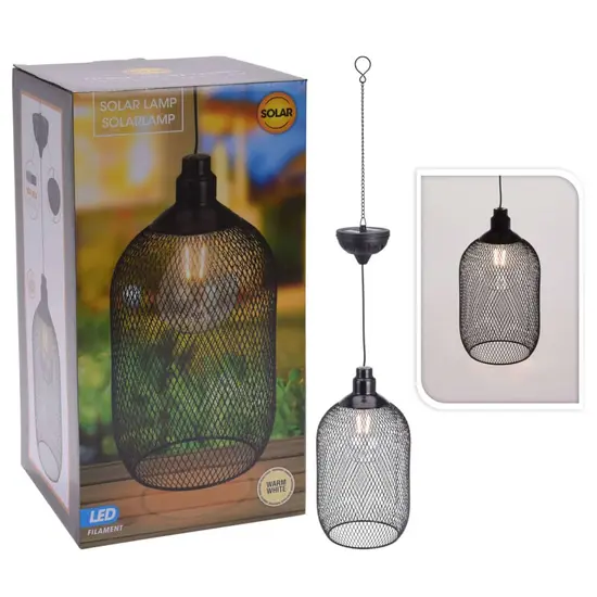 jardin-terroir.com - ProGarden Lampe suspendue solaire à LED Métal 15 cm