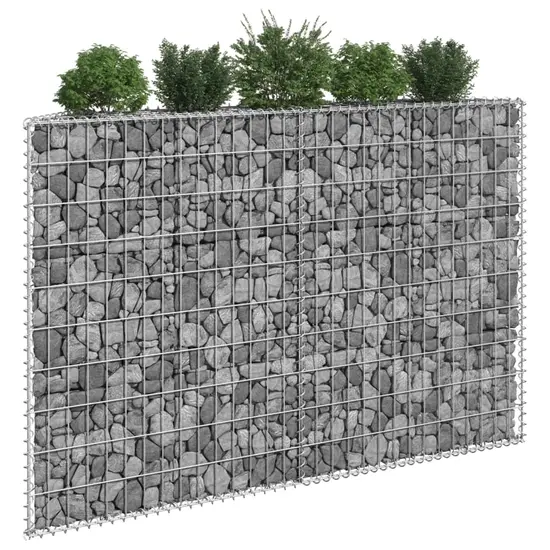 jardin-terroir.com - Lit surélevé à gabion en trapèze Acier galvanisé 150x20x100 cm